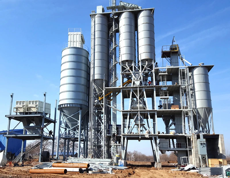 Energy-efficient dry mortar mixing plant equipment design