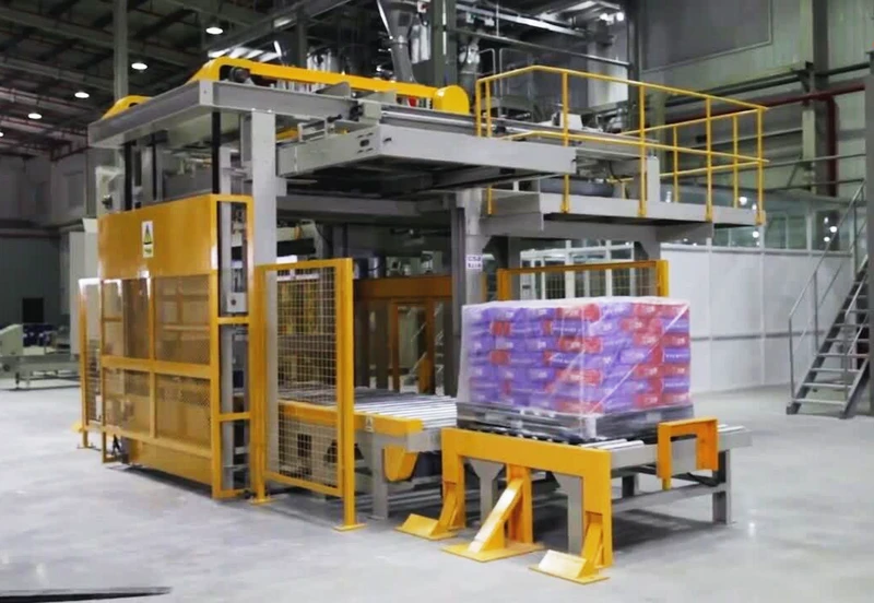 Automatic packaging and palletizing system